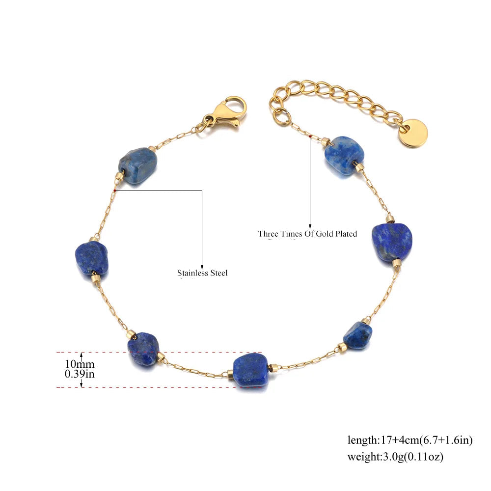 Adorn ✨ Natural Stone + Stainless Steel