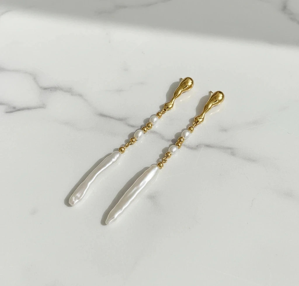 Lulwa ✨Natural freshwater & 14k plated