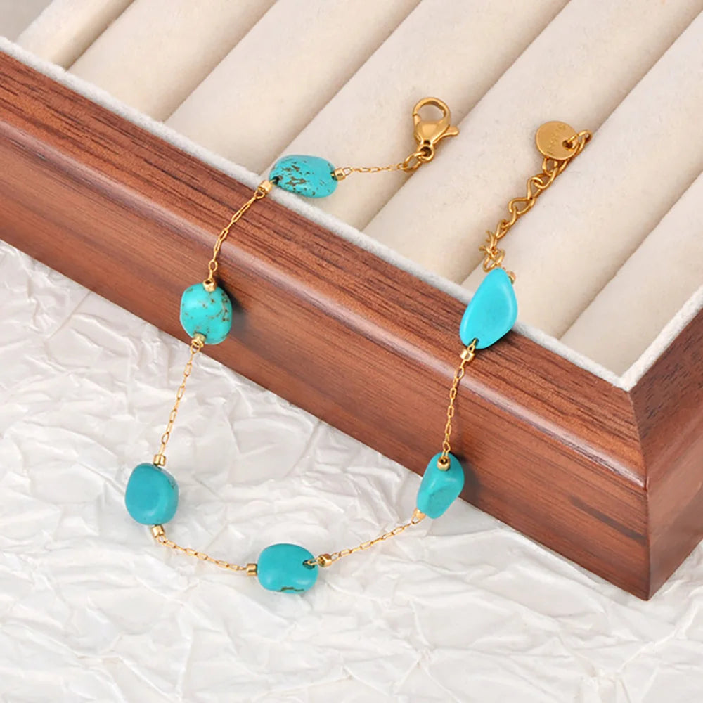 Adorn ✨ Natural Stone + Stainless Steel