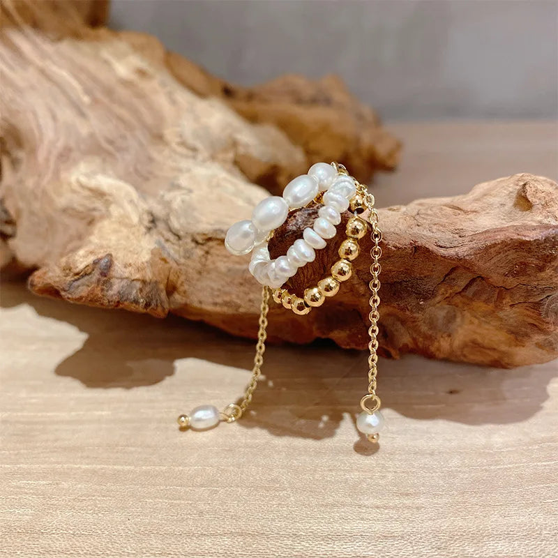 Myra ✨ -Real Pearl Magnet Buckle Earring ✨