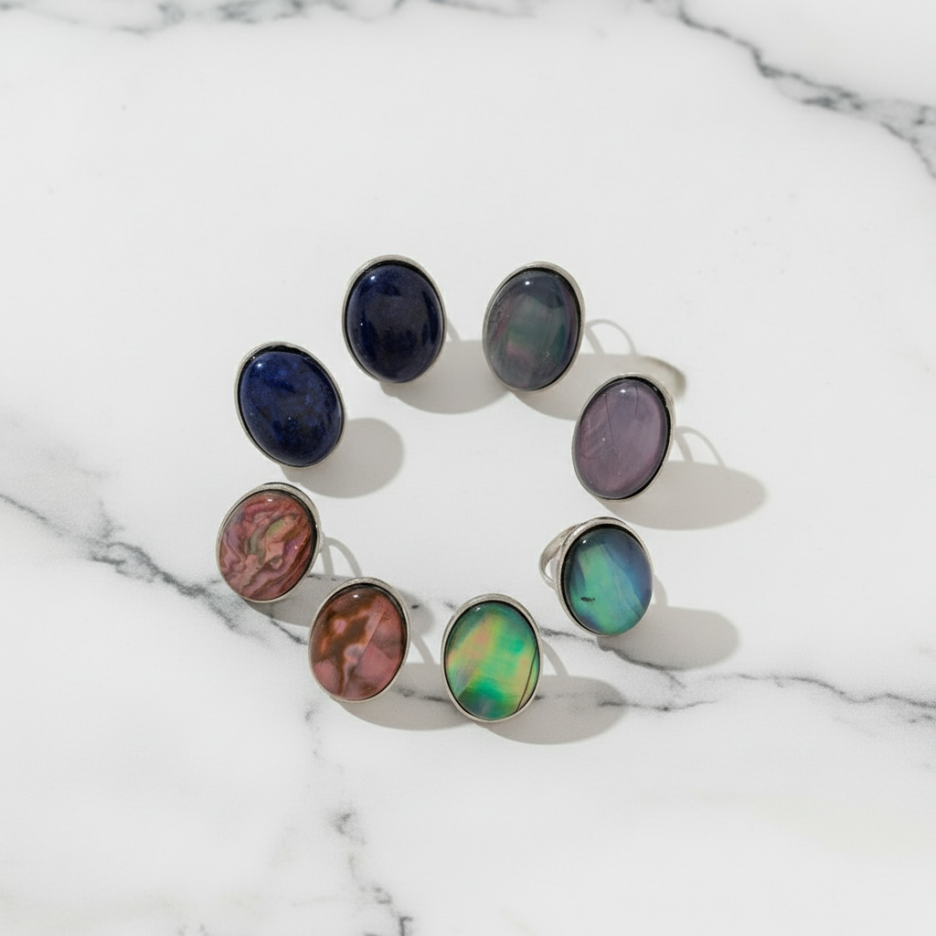 Shimmer ✨ stainless steel and natural shell