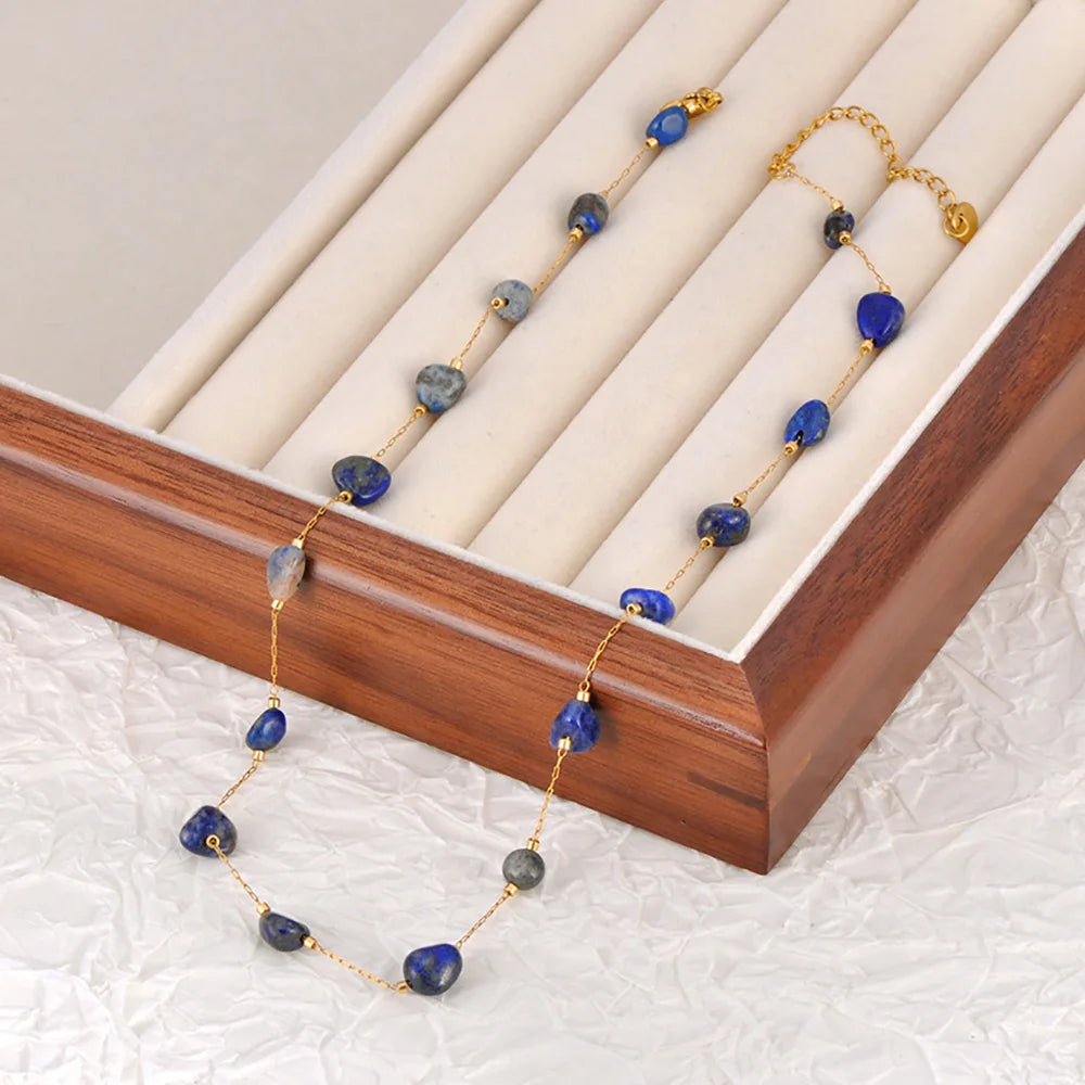 Adorn ✨ Natural Stone + Stainless Steel