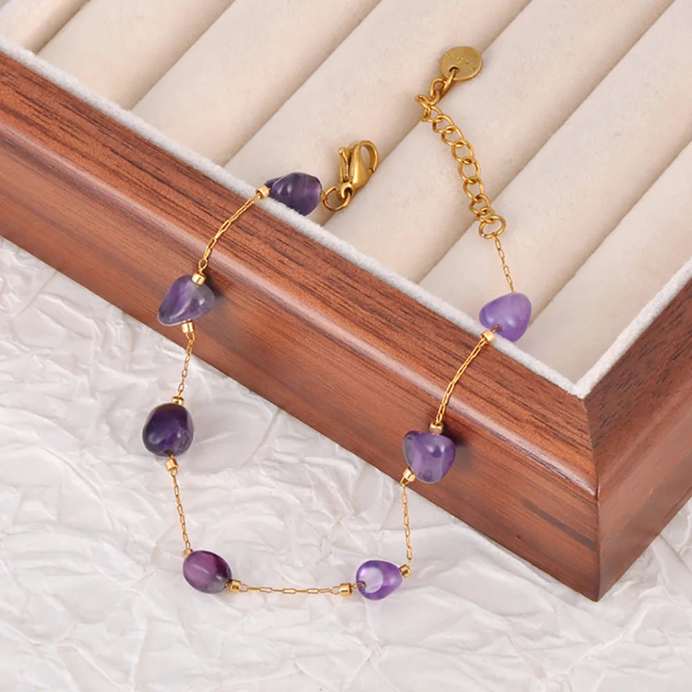 Adorn ✨ Natural Stone + Stainless Steel