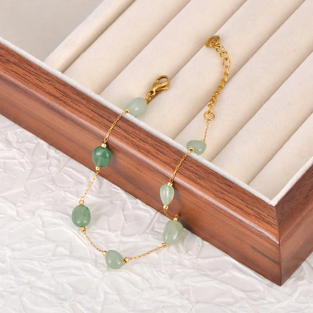 Adorn ✨ Natural Stone + Stainless Steel