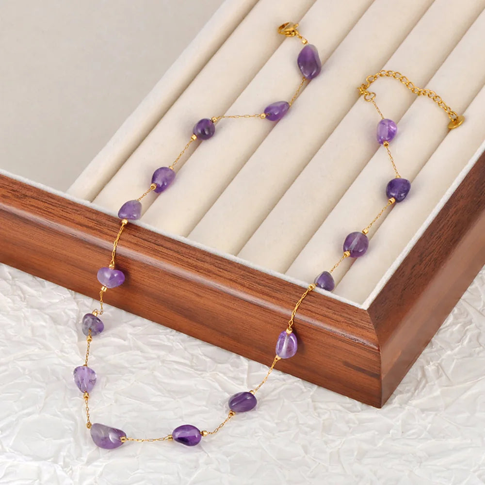 Adorn ✨ Natural Stone + Stainless Steel