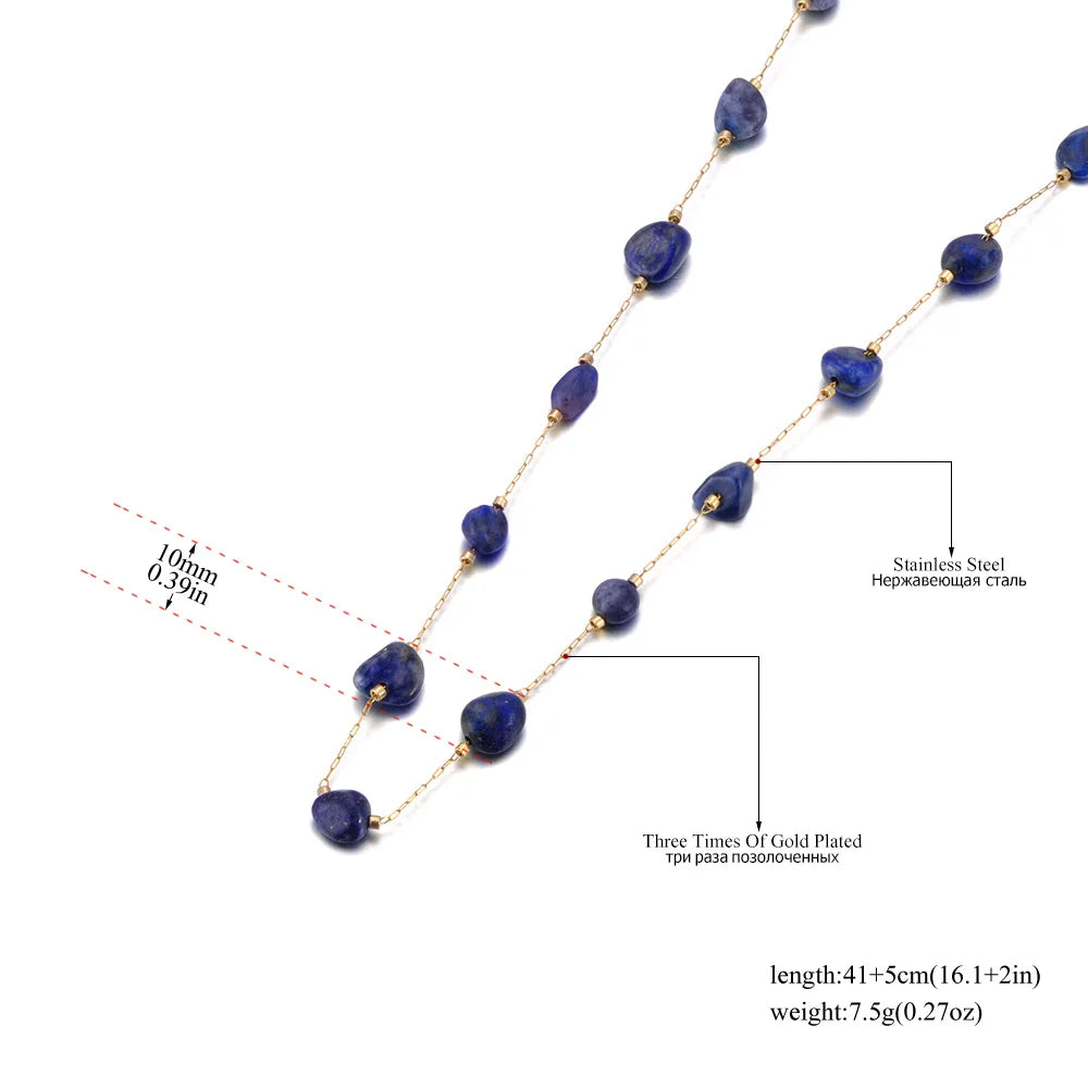 Adorn ✨ Natural Stone + Stainless Steel