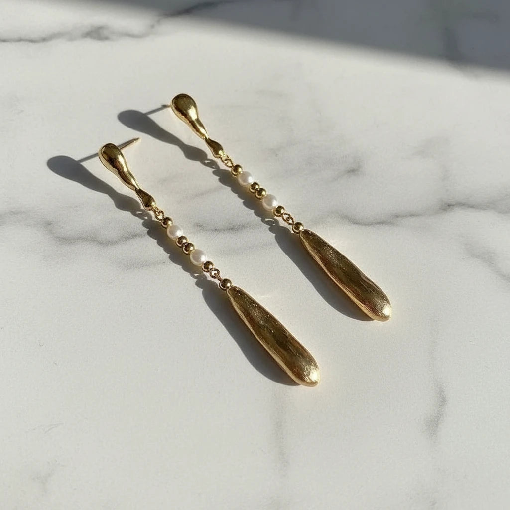 Lulwa ✨Natural freshwater & 14k plated