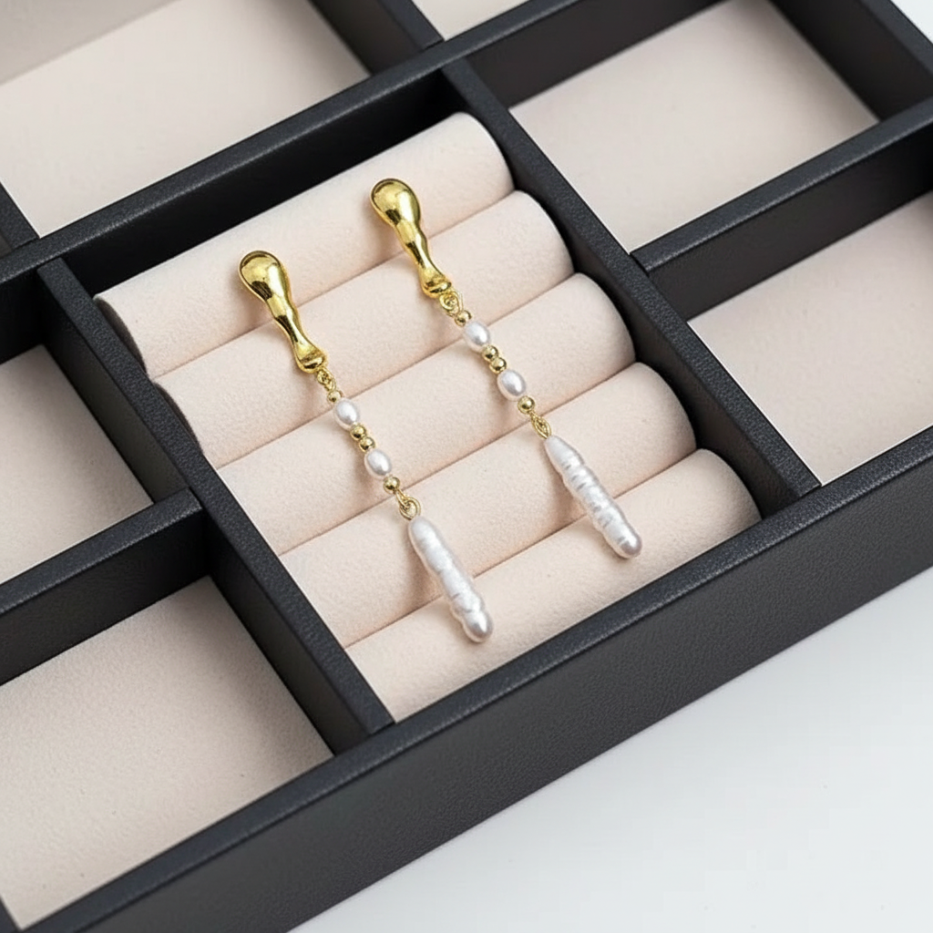 Lulwa ✨Natural freshwater & 14k plated