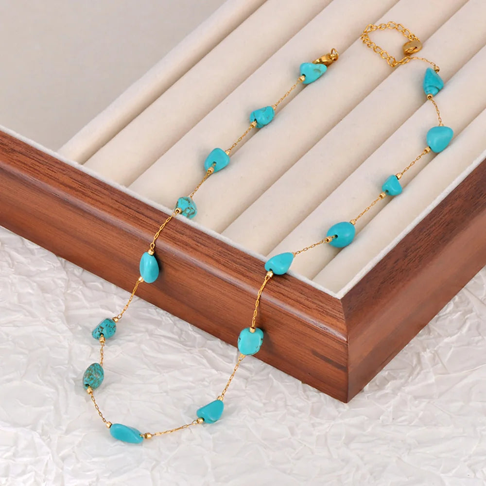 Adorn ✨ Natural Stone + Stainless Steel