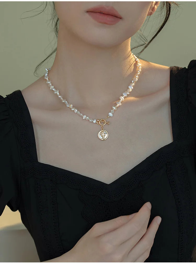 ReGal✨-Baroque Pearl Queen Necklace✨