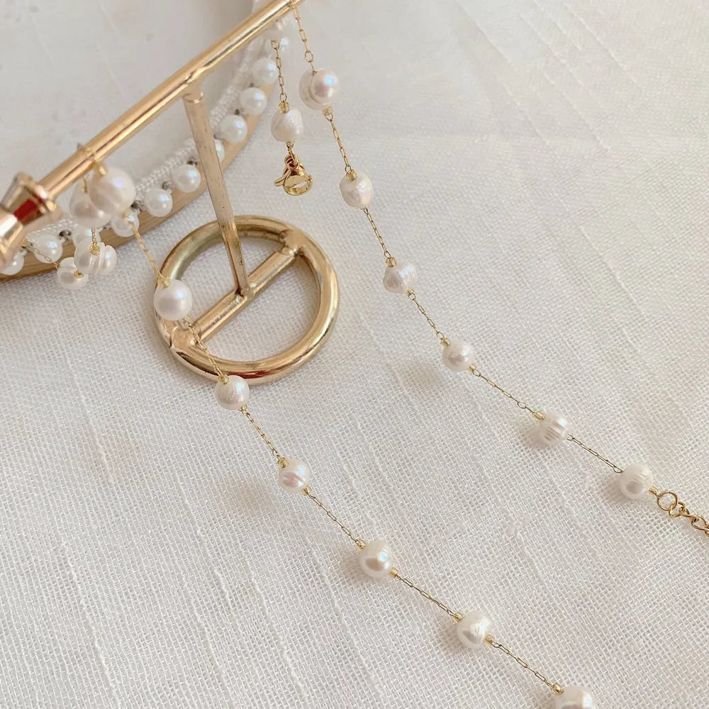 Seren ✨ Freshwater Baroque Pearls & Stainless Steel